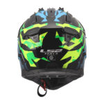 Kaciga LS2 Cross MX708 FAST II GROTESK plavo rozo zelena