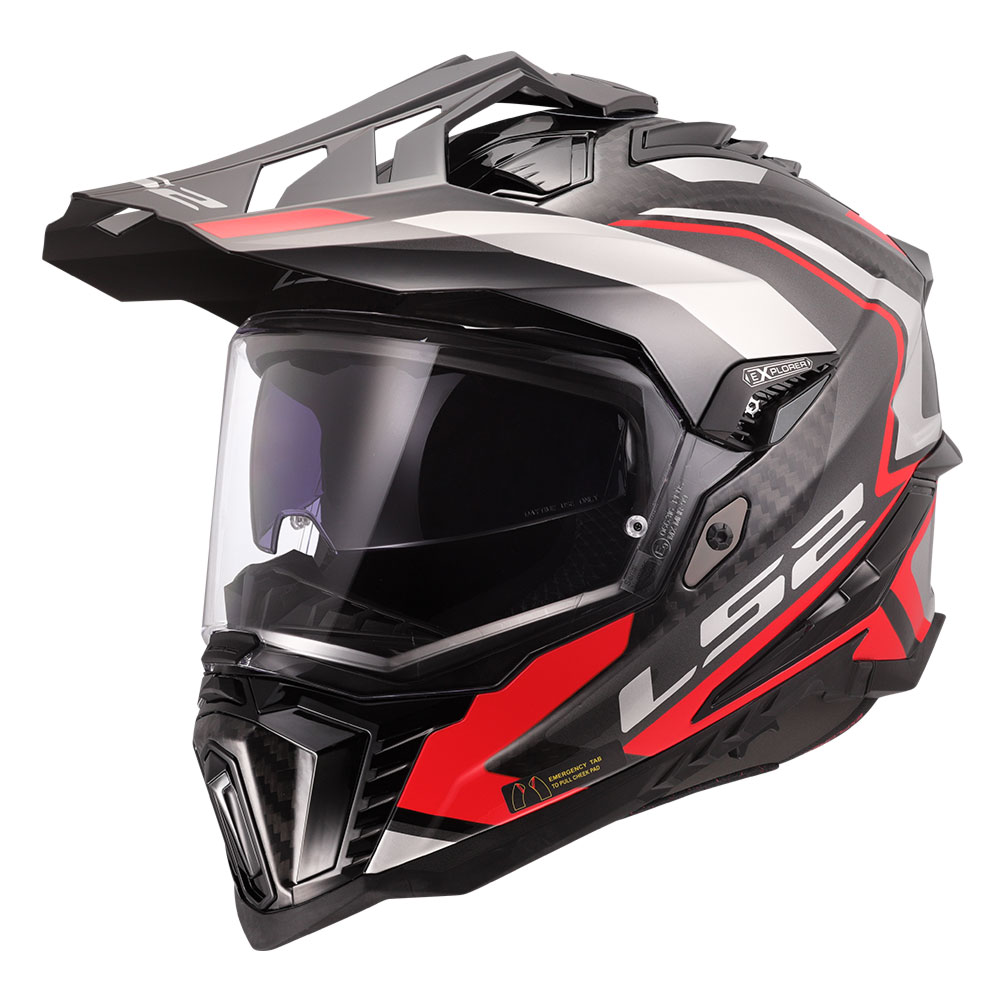 671d362d-d67f-417d-9b89-d08dcc7cb181 Kaciga LS2 Enduro MX701 EXPLORER CARBON FRONTIER II crvena