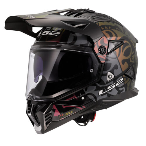 Kaciga LS2 Enduro MX702 PIONEER II RANGI crna