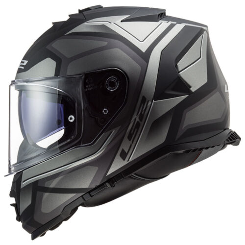 Kaciga LS2 Full Face FF800 STORM II FASTER mat titanium sa naočarima