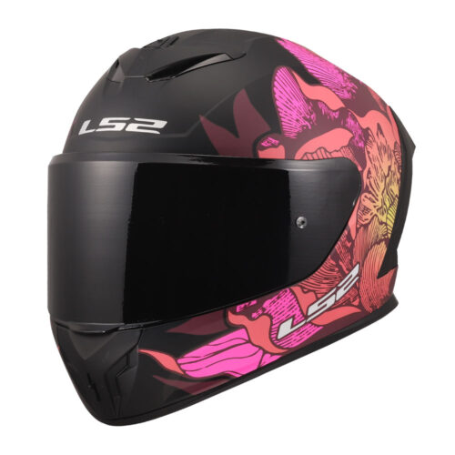 Kaciga LS2 Full Face FF820 RAPID III POPIES II crno roza