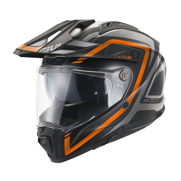 Kaciga GIVI Enduro 80.1 APEX mat titanium crno narandžasta