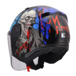 Kaciga LS2 Jet OF616 AIRFLOW II ZOMBIE II crno crvena