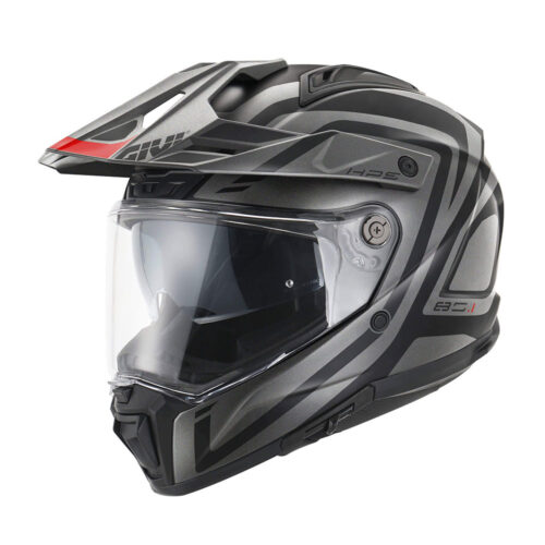 Kaciga GIVI Enduro 80.1 APEX mat crno titanium crvena