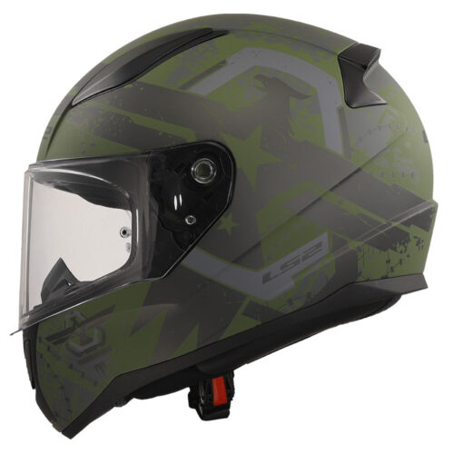 Kaciga LS2 Full Face FF353 RAPID II THUNDER BIRDS vojna zelena